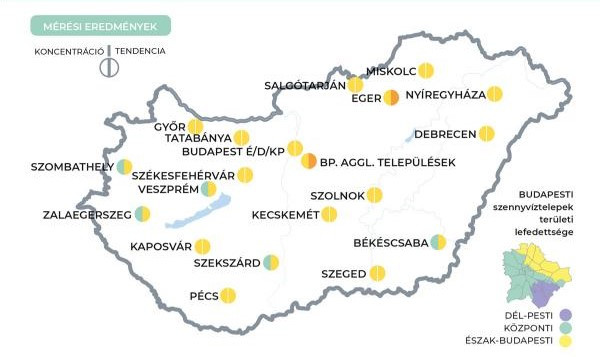 Stagnál a szennyvizek koronavírus koncentrációja, a fővárosi agglomerációban nőtt