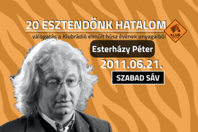 Esterházy: A hallgatásnak is lehet jelentése, amit az ember nem szeretne, hogy legyen