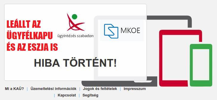Nem működik az ügyfélkapu