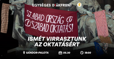 Virrasztásra készülnek a diákok a Sándor-palotánál