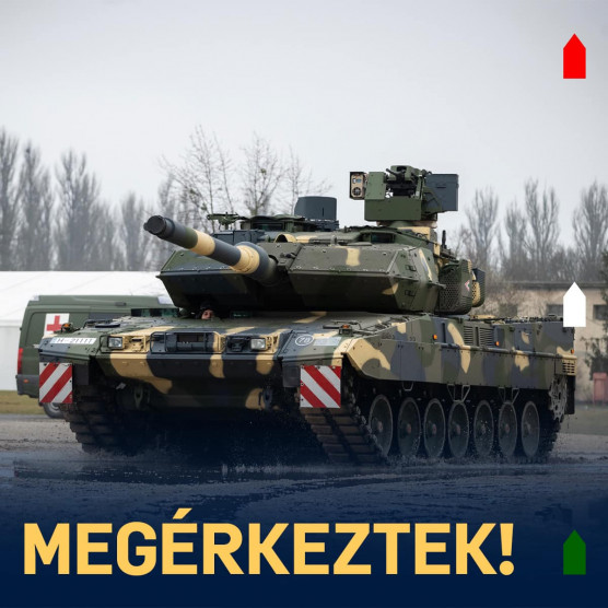 Leopard tankokat kapott a honvédség