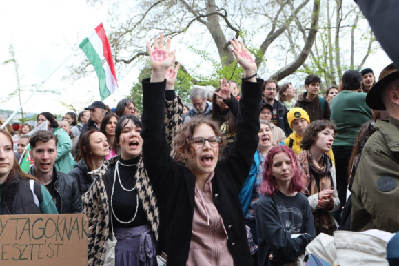 A BM-től a Karmelitáig – képeken a státusztörvény elleni tüntetés