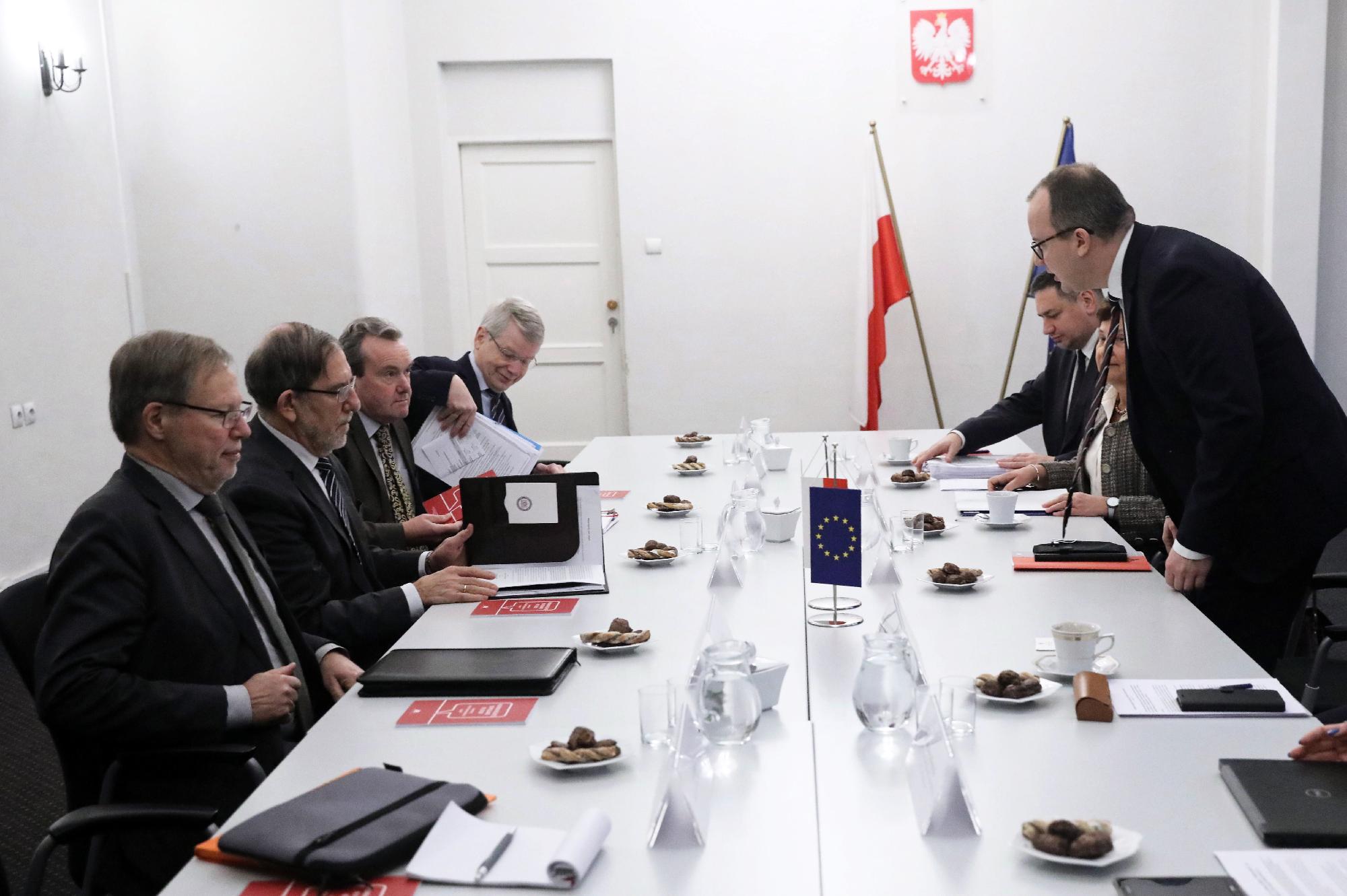 A Velencei Bizottság küldöttsége Lengyelországban