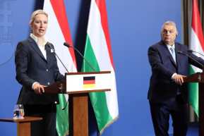 A Németországban szélsőségesnek minősített AfD elnökét fogadta Orbán a Karmelitában