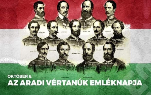 Október 6.: Az aradi vértanúk emléknapja