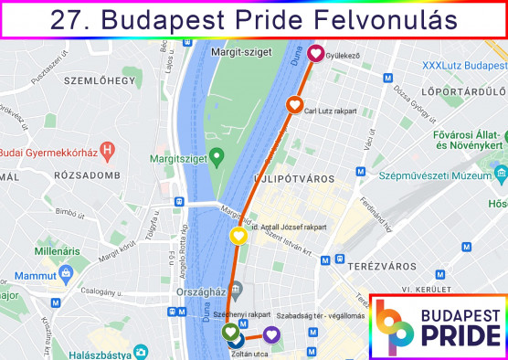 Megvan a 27. Budapest Pride felvonulás új útvonala