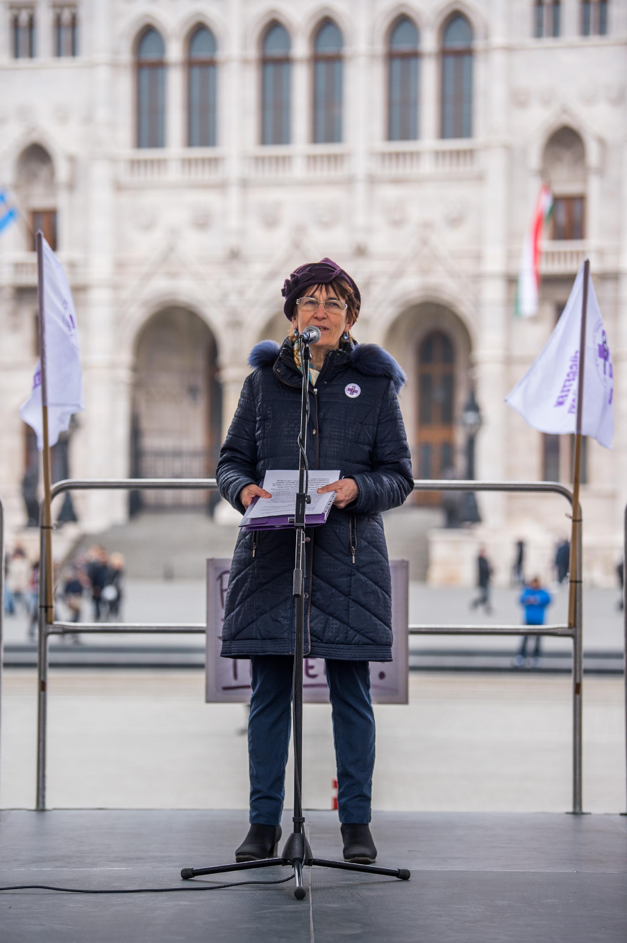 Tüntetés a magyar egészségügyért! - Demonstráció Budapes