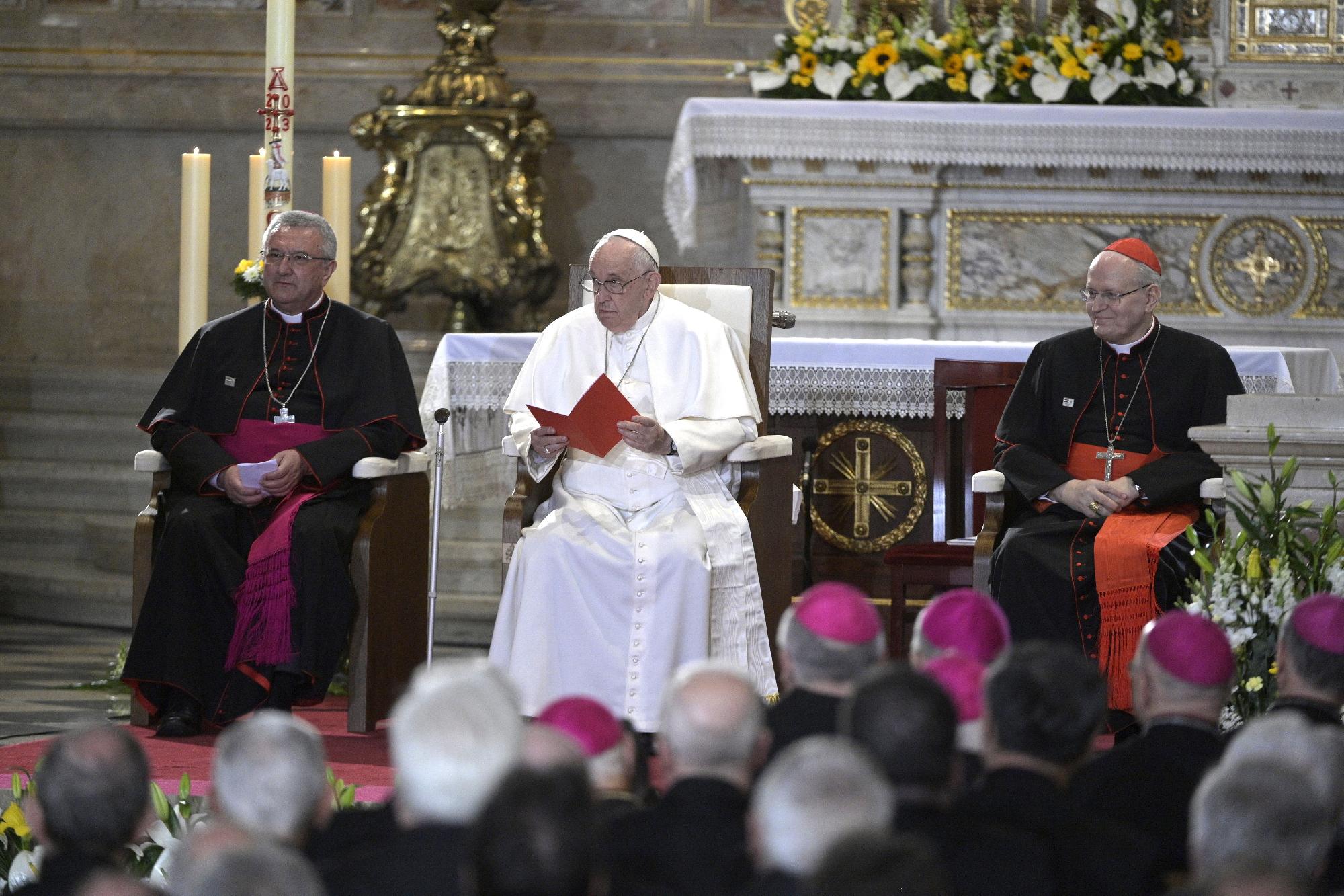 Pápalátogatás - Ferenc pápa a Szent István-bazilikában