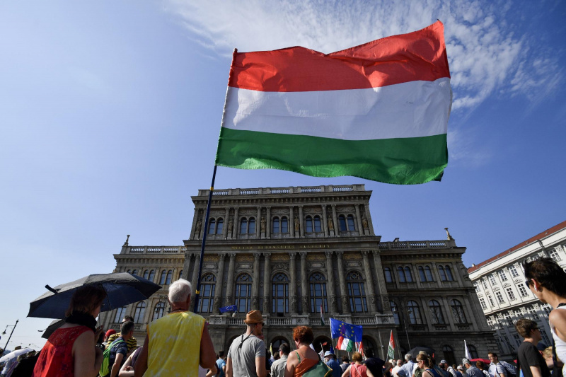 Az Akadémiai Dolgozók Fórumának demonstrációja Budapesten 