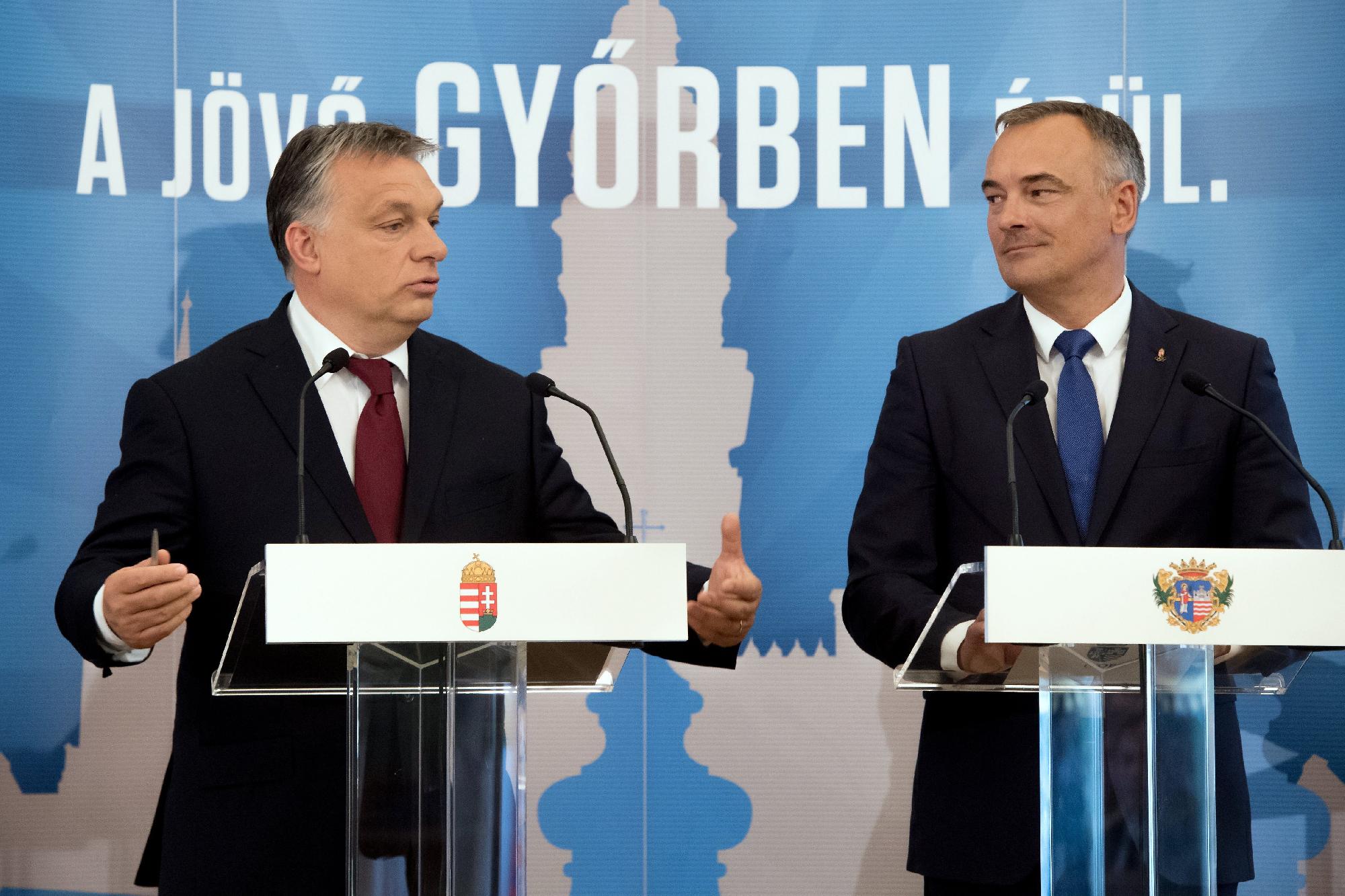 Modern városok - Orbán Viktor Győrben 
