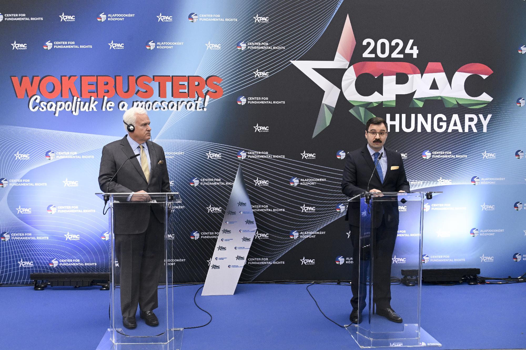 A CPAC Hungary 2024 sajtótájékoztatója