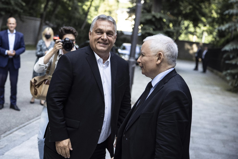 Orbán Viktor Jaroslaw Kaczynskivel tárgyalt Varsóban