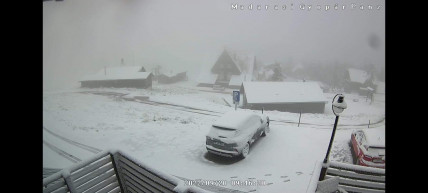 Leesett az első hó. A Hargitán