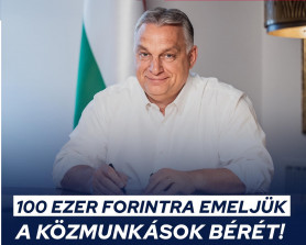 Bruttó 100 ezer forintra emelik a közmunkások bérét