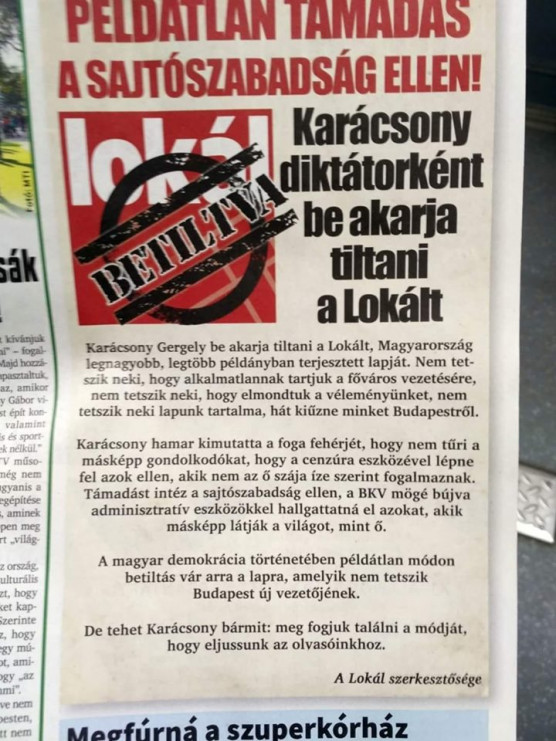 A Lokál diktátornak nevezte Karácsonyt, a főpolgármester válaszolt