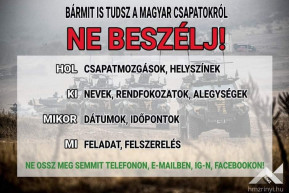 Magyar Honvédség: Ne beszélj!
