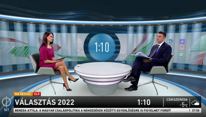Az ellenzéki összefogás összesen 5 percet kapott a Magyar Televízióban, Márki-Zay elhadarta a programjukat