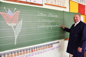 A csepeli önkormányzati lap szerint is Németh Szilárd ötlete volt az Orbán-idézet a gimnázium falán