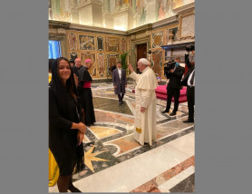 Novák Katalin kezet fogott a pápával a Vatikánban