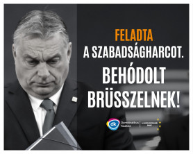 Gyurcsány Ferenc: Orbán ott térdel most Brüsszel előtt