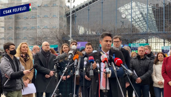 Az ellenzék megrázta a szavazatfát, sajtótájékoztatót tartottak az aláírásgyűjtés felpörgetéséért