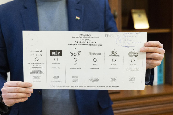 Így fognak kinézni a szavazólapok az áprilisi voksoláson