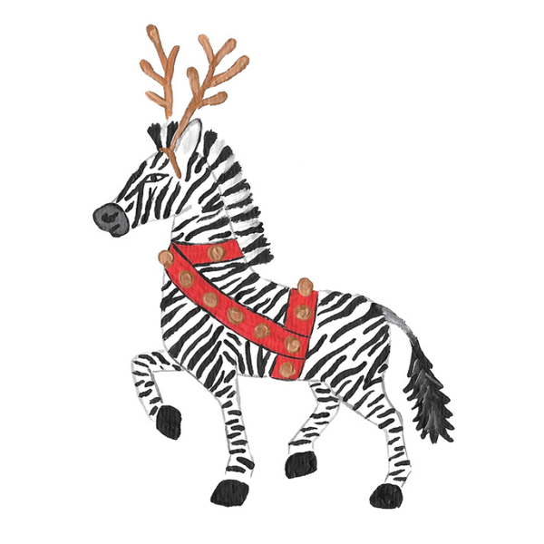 zebra karácsony