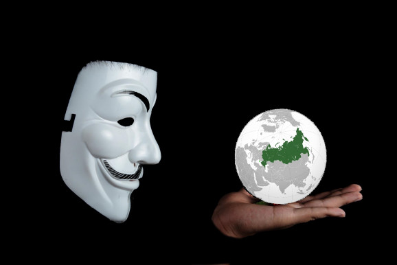 Az Anonymous hacker-csoport rászállt az orosz kibertérre