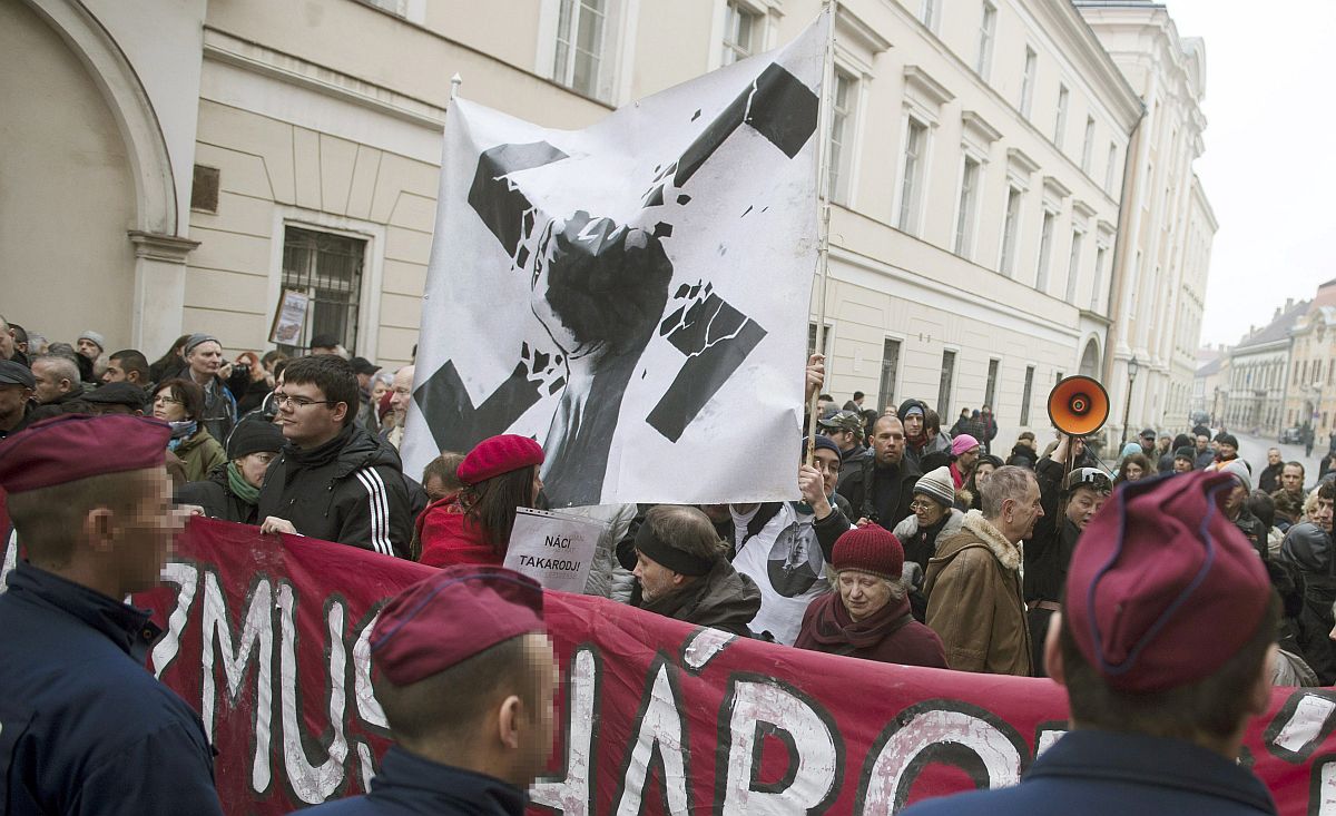Antifasiszta demonstráció Budapesten