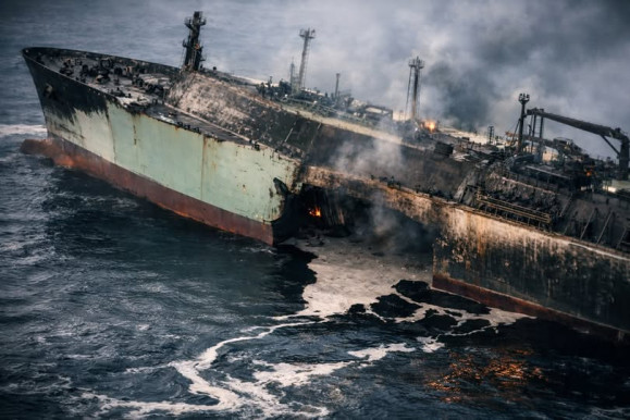 Cseppfolyósított gázt szállító, legénység nélküli orosz tanker sodródik a Földközi-tengeren