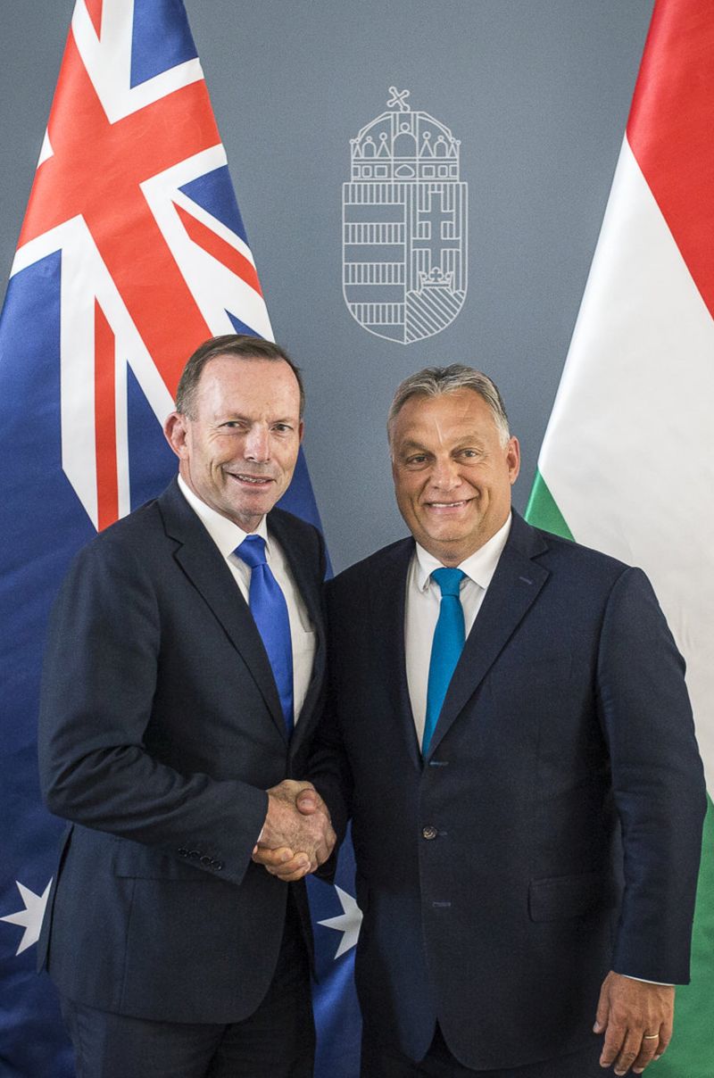 Orbán Viktor fogadta Tony Abbott korábbi ausztrál miniszterel