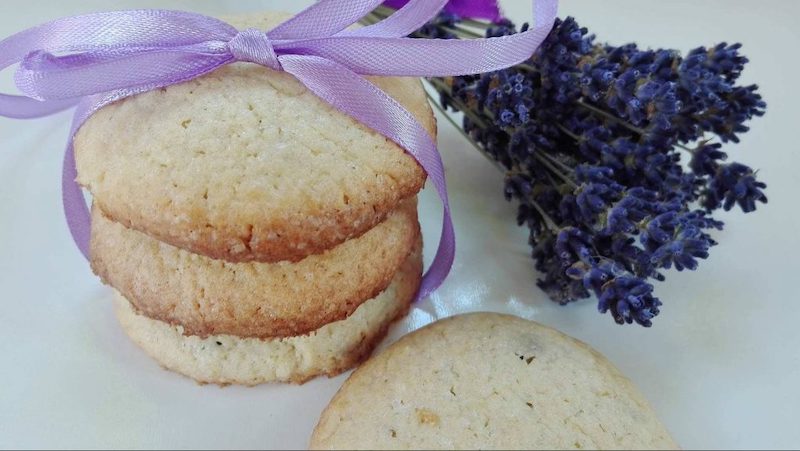 levendulás keksz
