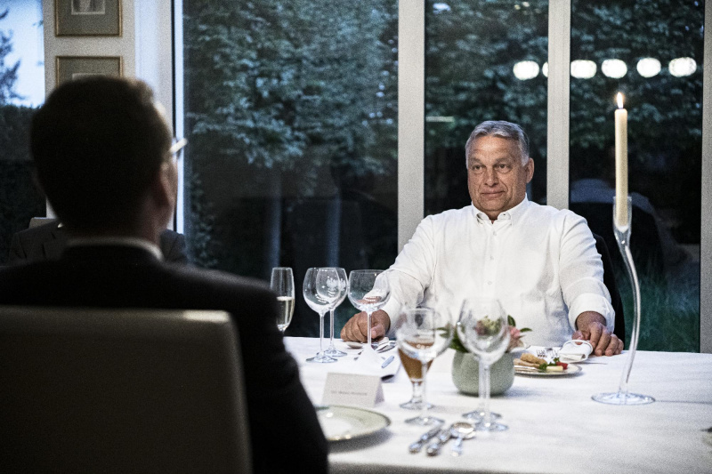 EU-csúcs Brüsszelben - Orbán Viktor miniszterelnök és Mateu