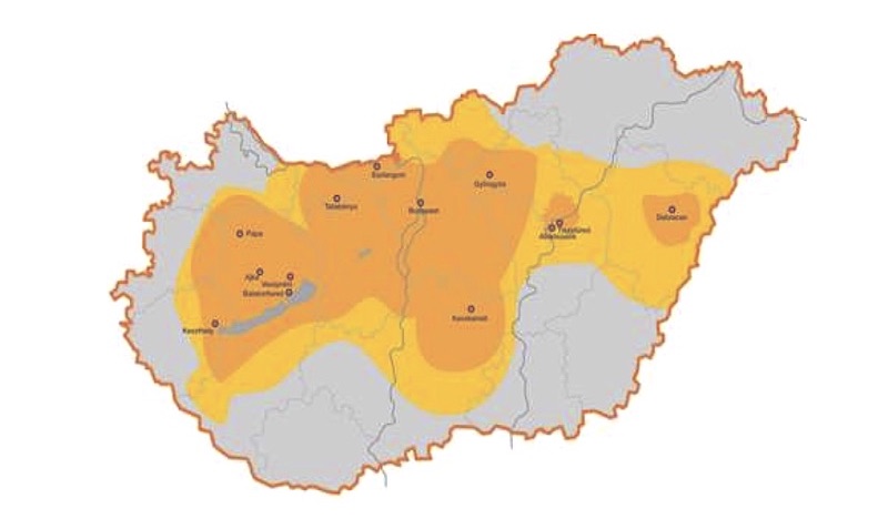 A Klubrádió sugárzási lefedettsége 2010 táján