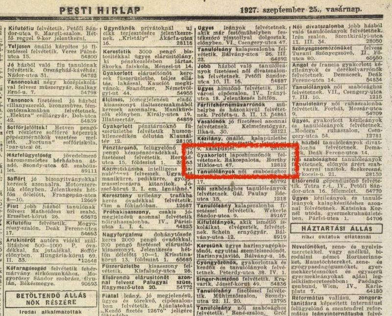Pesti Hírlap 1927