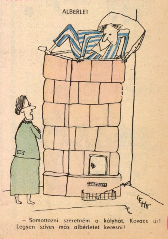  Lehoczki István karikatúrája az 1973. 10. 25-i Ludas Matyiban