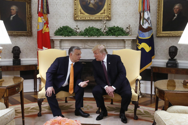 Donald Trump és Orbán Viktor találkozója Washingtonban