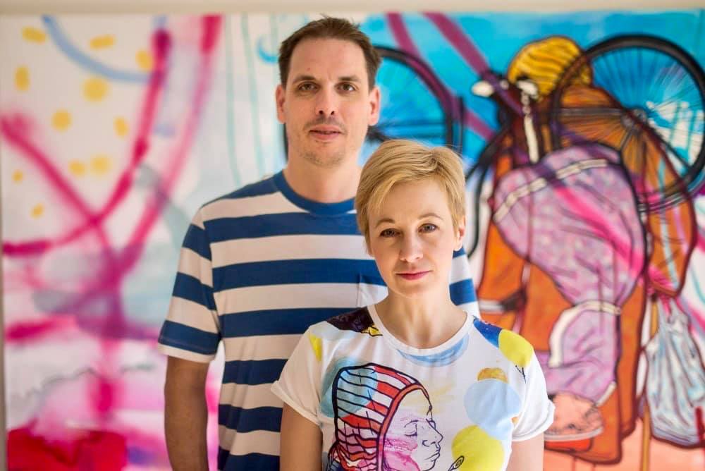 Győri Márton és Soós Nóra festőművészek