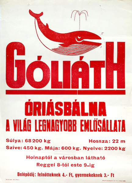 Góliáth, az óriásbálna poszter