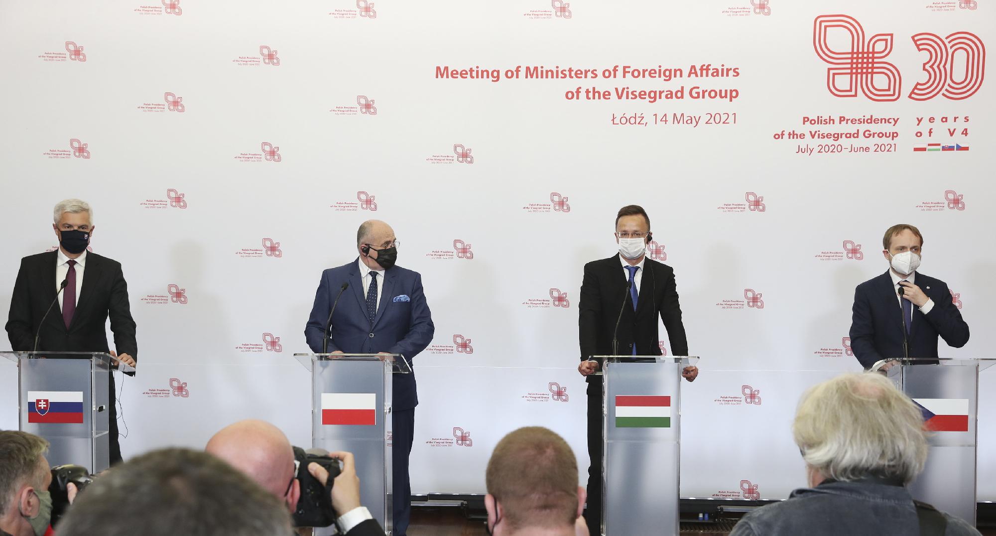 A V4 külügyminisztereinek tanácskozása Lengyelországban