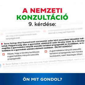 Soros Györggyel kapcsolatos kérdést is feltettek a homofób törvényt vitató nemzeti konzultációban