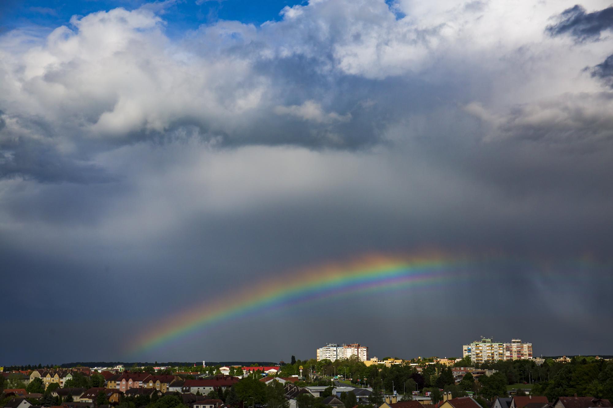 Szivárvány Nagykanizsa felett