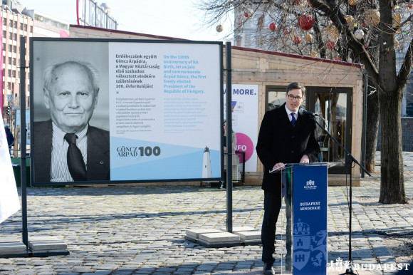 Göncz Árpád-kiállításon Karácsony: Miénk a remény, hogy elhiggyük, ez még mindig ugyanaz a Magyarország