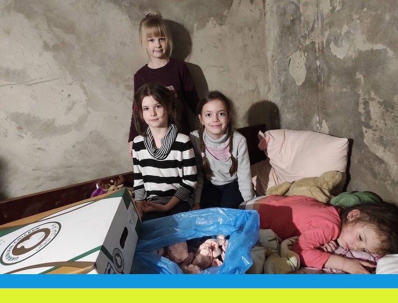 Az Élelmiszerbank adományai az ukrajnai óvóhelyekre