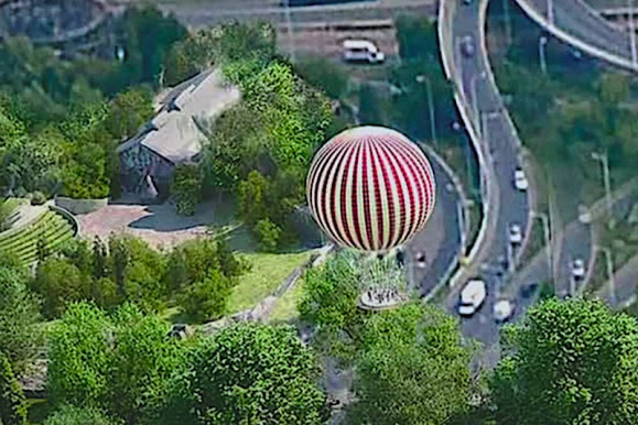 Hőlégballonnal Budapest felett