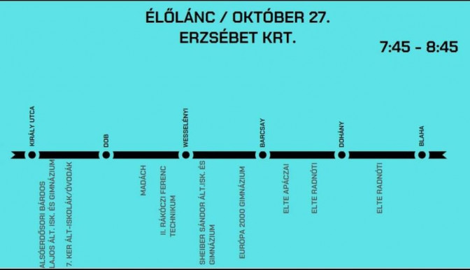 Élőlánccal tiltakoznak a szülők, a diákok az oktatásért