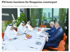 Bankettet adtak Orbán és Csányi tiszteletére Katarban