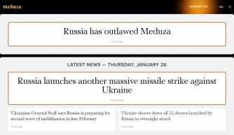 Az oroszok betiltották a Meduzát, börtönt kap, aki támogatja a független portált 