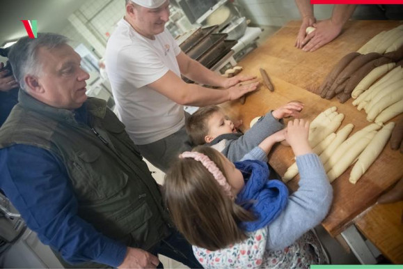 Orbán pékségbe ment unokáival, ami élelmiszerbiztonságilag aggályos