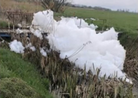 Habzik a víz Ceglédbercelen